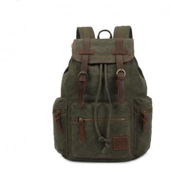 Bolso Escuela Retro de Lona para Hombre M0004