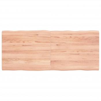 VidaXL 120x50x(2-4)cm Light Brown Table Top Solid Wood Live Edge