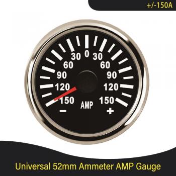 52mm LCD Amperage Gauge with Red Backlight for Trucks