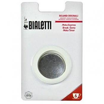Bialetti 6-Cup Espresso Coffee Maker Rubber Seals and Mesh Filter Set