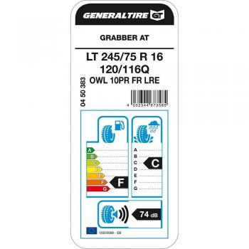 General GRABBER AT LT245/75 R16 120/116Q