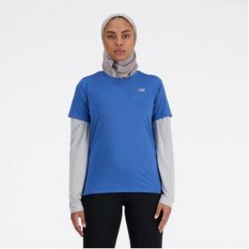 Camiseta New Balance WT41222 mujer azul