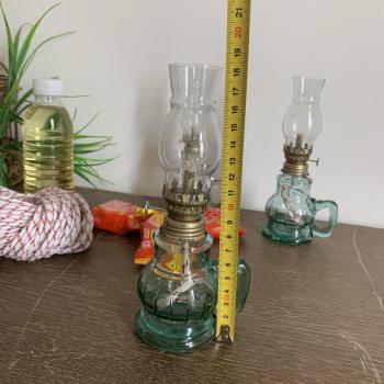 Indoor Use Hurricane Glass Oil Lamp