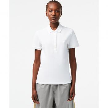 LACOSTE Polo Classic Cotton Pique, weiß Damen 44