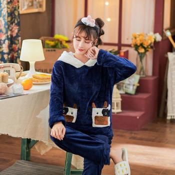 Conjunto de pijama cálido para hombre y mujer