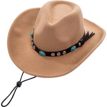 Wide Brim Wool Cowboy Hat
