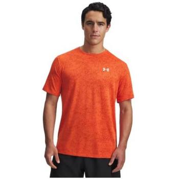 Ropa atlética Short Sleeve Tech Pixelate naranja, tamaño XL Hombre