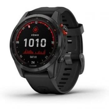 Solar‑Powered Garmin Fenix 7S GPS Smartwatch – Grey/Black