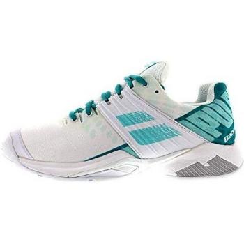 Babolat Damen Propulse Fury AC Tennisschuhe, Weiß und Mintgrün, 38,5 EU