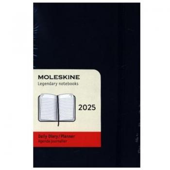 Moleskine 12-Monats-Tageskalender 2025, Pocket/A6