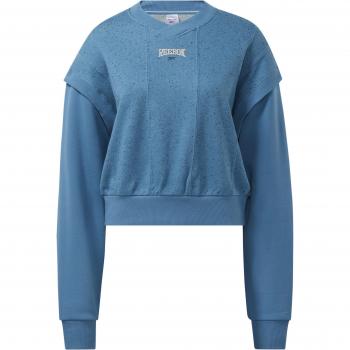 Reebok Classics Steely Blue Varsity Crew Sweatshirt Female L
