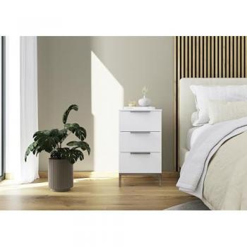 Nachtkommode Flipp, 40 cm B, 72 cm H, 3 Schubladen, Soft-Close