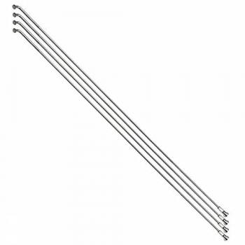 4‑teiliger Edelstahl-Speichensatz P2R 275 mm – Nippeln & abgewinkelter Kopf
