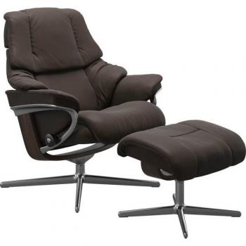 Stressless® Relaxsessel Reno mit Cross Base und Hocker
