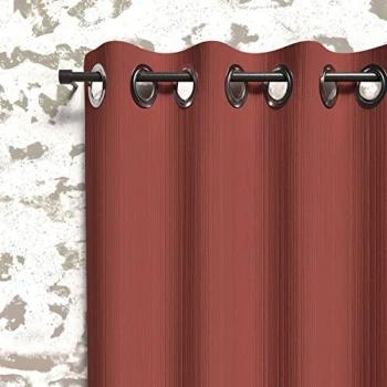 Boheme Brique Rideau Isolant 135 cm x 250 cm – Par Soleil d’Ocre