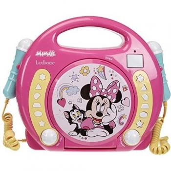 Lexibook Disney Minnie Reproductor CD Portátil con 2 Micrófonos