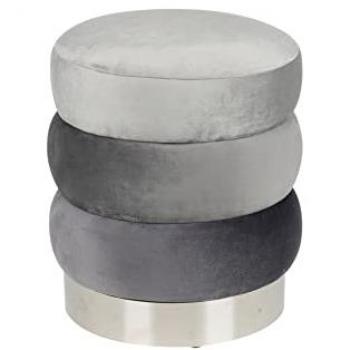 Base de Metal + Puff Velvet Adda Home 40x40x43 cm – Calidad Superior