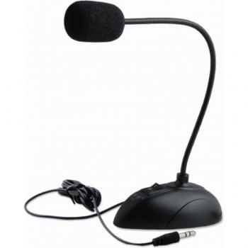 Soporte de Micrófono con Conector Jack 3,5mm para Ordenador