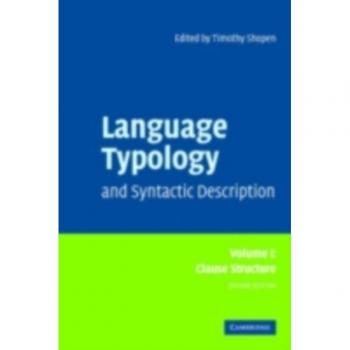 Vitalsource Technologies, Inc. Language Typology And Syntactic Desc., Volume 1