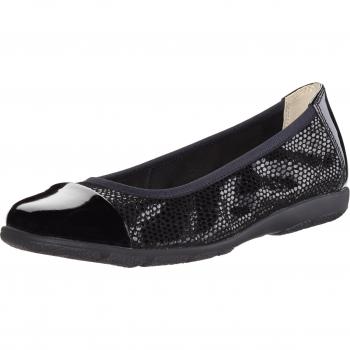 CAPRICE 22152 Geschlossene Ballerinas für Damen, Schwarz