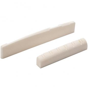 Accessoires guitare acoustique : os, écrou, chevalet (49 mm / 76 mm)