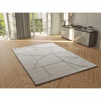 Crema Lena Alfombra Geométrica 200x290