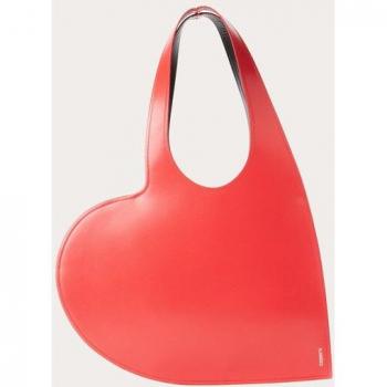 Coperni Borsa in pelle rossa a forma di cuore Taglia OS