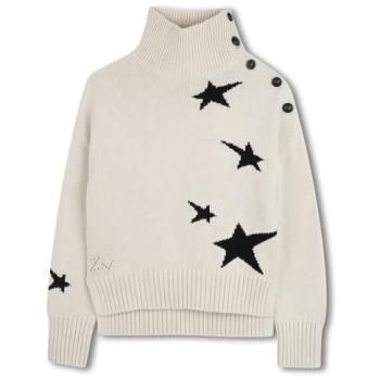 Tricot Col Montant Beige