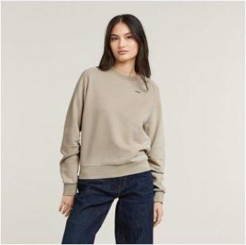 L‑Größe G-STAR Damenbeige Pullover – Raffung an den Ellbogen