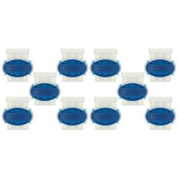 Kit 10 connecteurs étanches, transparents, compatibles AL‑KO Robolinho – bleu