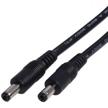 Cordon d’adaptateur DC5521 18AWG 5,5 m (Mâle à Mâle)
