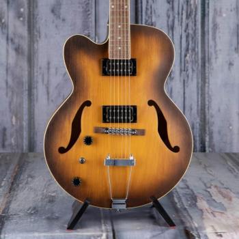 Ibanez Electric Guitar, Artcore Left-Handed Hollow Body with Tobacco Flat Finish, AF55L