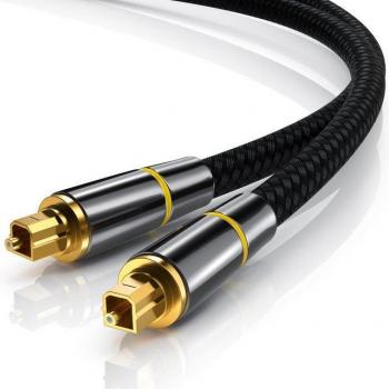 CSL S/PDIF Toslink Kabel, 500 cm, Nylonmantel, optisch