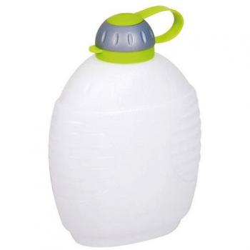 Gourde en plastique naturelle 1L gris vert anis Eda