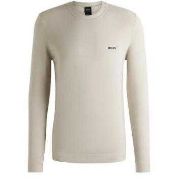 BOSS GREEN Strickpullover Momentum Lite C mit Markenemblem