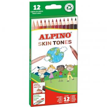 Alpino lápices de colores piel 12 unidades