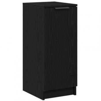 Scarpiera in legno nero Rovere 30x35x70 cm – Vidaxl