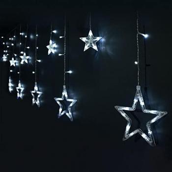 Cortina de Luces Blanco Noche Estrellas 300 cm