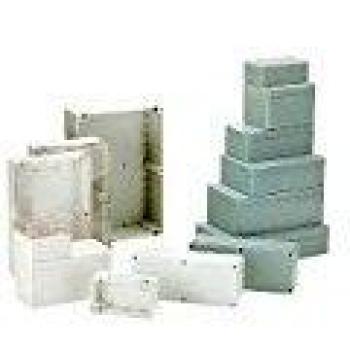 Coffret en polycarbonate étanche gris clair 220 x 146 x 55 mm