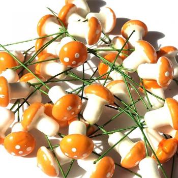 Miniatur Schaum Pilze für Gartenornamente