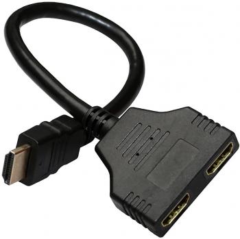 Cable Y HDMI 1 macho a 2 hembras