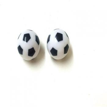 Anti-Dust Black No. 8 Tire Valve Caps with Smiley Eye