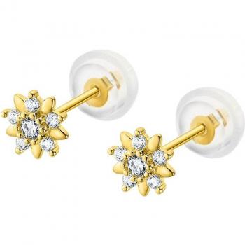Time Road Pendientes HIN00238 Oro para Mujer