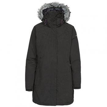 Trespass Damen Wetterjacke San Fran, Schwarz (Schwarz/Pink), S