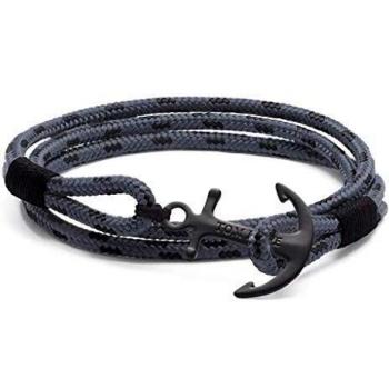 Bracelet pour homme ou femme, Tom Hope, modèle Eclipse en noir, taille XS