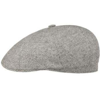 Eco‑Friendly Hatteras Milbank Flat Cap – Stetson, Grey, Medium