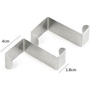 2PC Silver Hanger Hook Set for Cabinets