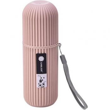 Praktischer Reise-Zahnbürstenbehälter mit Zahnpasta-Halter