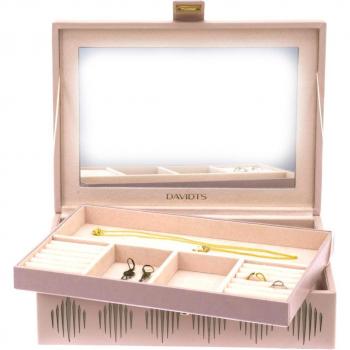 Caja para joyas 'Victoria' en rosa pálido