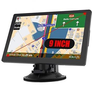 9 Inch GPS Sat Nav with Speed Camera Alerts and Lane Guidance